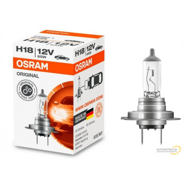 Лампа галогенная H18 12V 65W OSRAM / 64180L