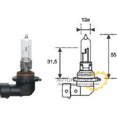 Автолампа HB3 12V 60W цоколь P20d MAGNETI MARELLI / HB312