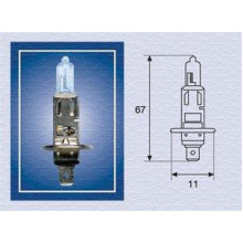 Лампа галогенная H1 12V MAGNETI MARELLI / H124