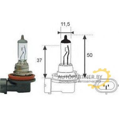 Лампа галогенная H8 12V 35W MAGNETI MARELLI / H812