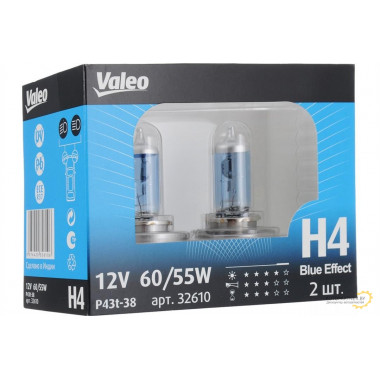 Лампа галогенная H4 12V 60/55W VALEO / 032610