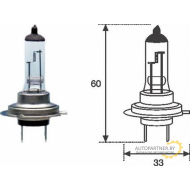 Лампа галогенная H7 12V 100W MAGNETI MARELLI / 002052600000