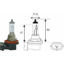 Лампа галогенная H11 12V 55W MAGNETI MARELLI / 002549100000