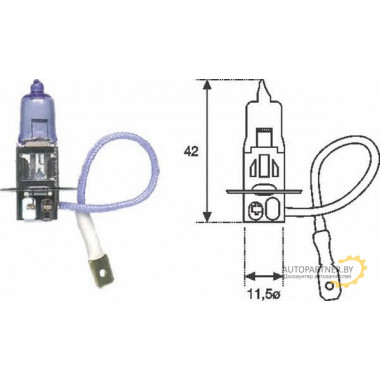 Лампа галогенная H3 12V 55W MAGNETI MARELLI / 002553100000