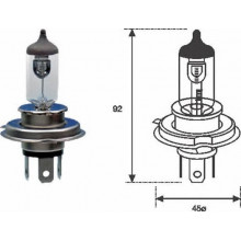 Лампа галогенная H4 12V 60/55W MAGNETI MARELLI / 002555100000