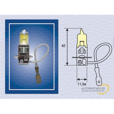 Лампа галогенная H3 12V 55W MAGNETI MARELLI / 002573100000