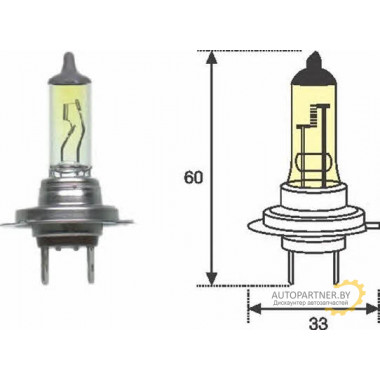 Лампа галогенная H7 12V 55W MAGNETI MARELLI / 002577100000