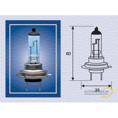 Лампа галогенная H7 24V 70W MAGNETI MARELLI / 002578100000