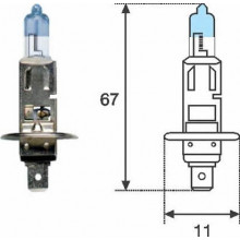 Лампа галогенная H1 12V 55W MAGNETI MARELLI / 002587100000