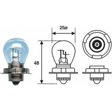 Лампа галогенная S3 12V 15W MAGNETI MARELLI / 002588300000