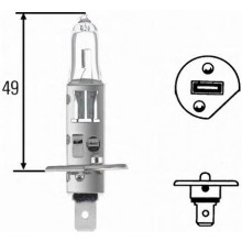 Лампа галогенная H1 24V 70W HELLA / 8GH002089258