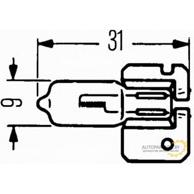 Лампа галогенная H2 12V 55W HELLA / 8GH002857121
