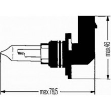 Лампа галогенная HB3 12V 60W HELLA / 8GH005635181