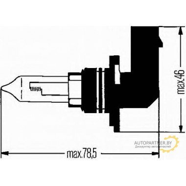 Лампа галогенная HB3 12V 60W HELLA / 8GH005635181