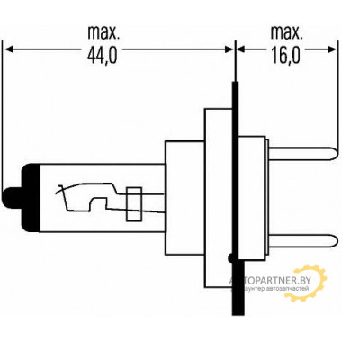 Лампа галогенная H7 12V 55W HELLA / 8GH007157126