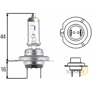 Лампа галогенная H7 12V 55W HELLA / 8GH007157558
