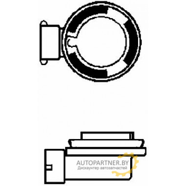 Лампа галогенная H9 12V 65W HELLA / 8GH008357181