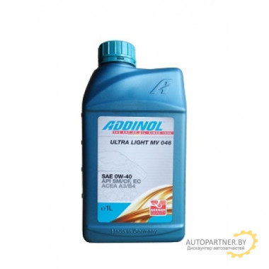 Моторное масло ADDINOL Ultra Light MV 046 0W40 / 4014766071019 (1л)