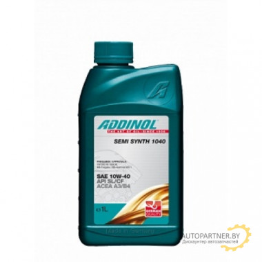 Моторное масло ADDINOL SEMI SYNTH 1040 10W40 / 4014766072702 (1л)