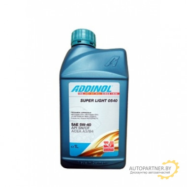 Моторное масло ADDINOL SUPER LIGHT 0540 5W40 / 4014766072719 (1л)