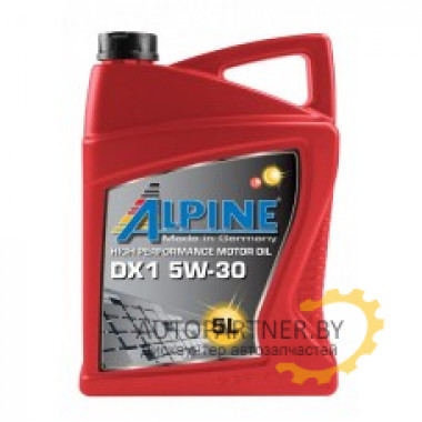 Моторное масло ALPINE DX1 5W30 / 0101662 (5л)