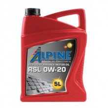 Моторное масло ALPINE RSL 0W20 / 0100192 (5л)