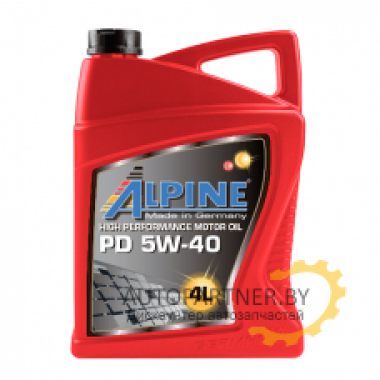 Моторное масло ALPINE PD 5W40 / 0100169 (4л)