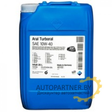 Моторное масло ARAL TURBORAL 10W-40 / 22003 (20л)