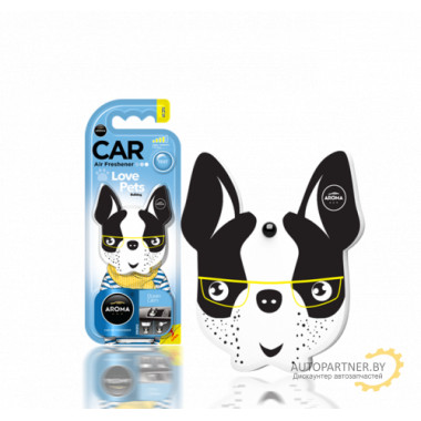 Ароматизатор воздуха полимерный Aroma Car Polymers Dog Ocean Calm (Пес, аромат Спокойствие океана) AROMA CAR (Польша) / 92565