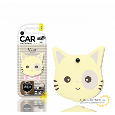 Ароматизатор воздуха полимерны Aroma Car Polymers Cutie Cat Vanille (Милый котик, аромат ванили) AROMA CAR (Польша) / 83194