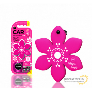 Ароматизатор воздуха полимерный Aroma Car Polymers Flower Pink Blossom (Цветок, аромат Розовый цветок) AROMA CAR (Польша) / 92556
