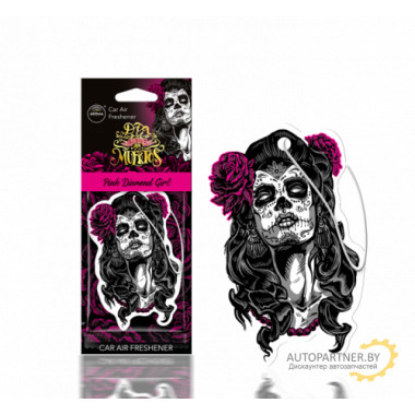 Ароматизатор воздуха на бумажной основе Aroma Car Pink Diamond Girl (Девушка, аромат Розовый бриллиант) AROMA CAR (Польша) / 83116