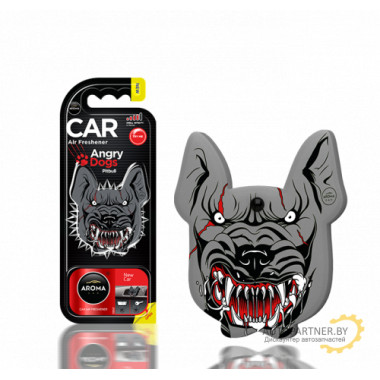 Ароматизатор воздуха полимерный Aroma Car Polymers Angry Dogs Fresh Linen (Злая собака, аромат нового автомобиля) AROMA CAR (Польша) / 83184