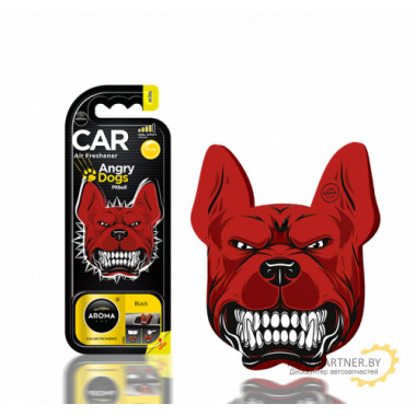 Ароматизатор воздуха полимерный Aroma Car Polymers Angry Dogs Fresh Linen (Злая собака, аромат блэк) AROMA CAR (Польша) / 83185