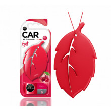 Ароматизатор воздуха полимерный Aroma Car Leaf 3D Cherry (листик, аромат вишни) AROMA CAR (Польша) / 83125