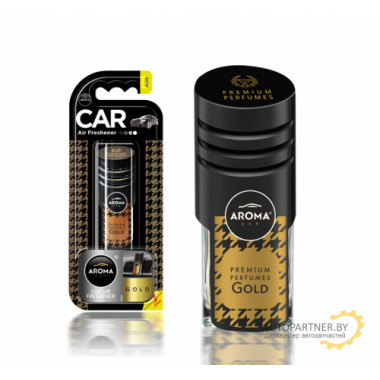 Ароматизатор воздуха жидкостный Aroma Car Prestige Vent Gold, на дефлектор. 10,5г AROMA CAR (Польша) / 83202