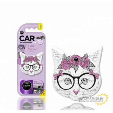 Ароматизатор воздуха полимерный Aroma Car Polymers Little Princess Cat Cosy Atmosphere (уютная атмосфера) AROMA CAR (Польша) / 83190