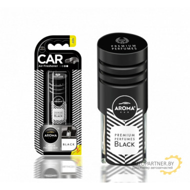 Ароматизатор воздуха жидкостный Aroma Car Prestige Vent Black, на дефлектор, 10,5г AROMA CAR (Польша) / 83204
