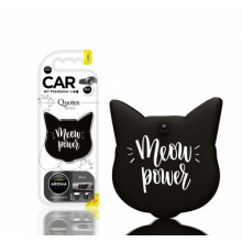 Ароматизатор воздуха полимерный Aroma Car Polymers Quotes Cat Black (Кот с цитатой, аромат блэк) AROMA CAR (Польша) / 83196