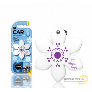 Ароматизатор воздуха полимерный Aroma Car Polymers Flower Ocean Calm (Цветок, аромат Спокойствие океана) AROMA CAR (Польша) / 92555