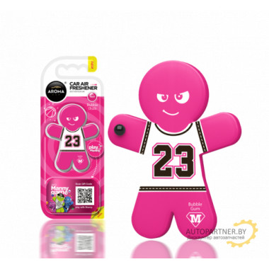 Ароматизатор пластиковый Aroma Car MANNY BUBBLE GUM AROMA CAR (Польша) / 92994