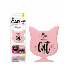 Ароматизатор воздуха полимерный Aroma Car Polymers Quotes Cat Bubble Gum (Кот с цитатой, аромат бабл гам) AROMA CAR (Польша) / 83197