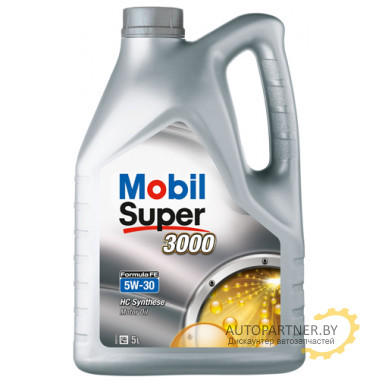 Моторное масло MOBIL SUPER 3000 X1 FORMULA FE 5W-30 (4л)