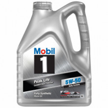 Моторное масло MOBIL 1 PEAK LIFE 5W50 / 153638 (4л)