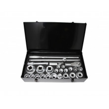 Набор инструментов FORSAGE F-6271-9 3/4" 12гр. 27пр.(3/4":21,22,23,24,26,27,28,29,30,31,32,34,36,38,41,46,50мм; 1":5, 