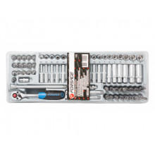 Набор инструмента FORSAGE F-T2742-15 74пр.(4-13мм,E4-E10,PH.PZ0.1.2,H3-H10,T8-T40,T8H-T40H) в лотке, 