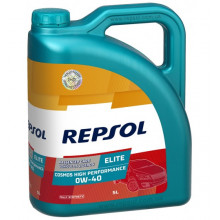 Моторное масло REPSOL ELITE COSMOS HIGH PERFORMANCE 0W40, 5л / RP141G55