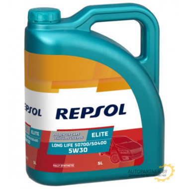 Моторное масло REPSOL ELITE LONG LIFE 507.00/504.00 5W30, 5л / RP135U55