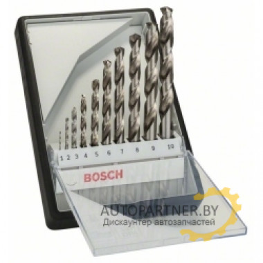 Набор сверл по металлу Robust Line HSS-G, 10 шт. 2607010535 BOSCH