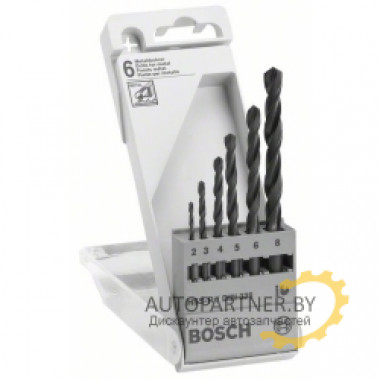 Набор сверл по металлу HSS-R, 6 шт. 2607018352 BOSCH